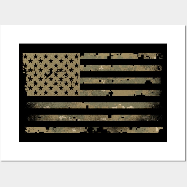 Military Camo Flag Wall Art by Etopix